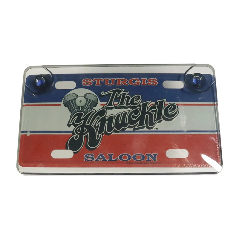 Logo Custom One Piece License Plate Holder Motor Tinted License Plate Protector Shields for Motorcycle
