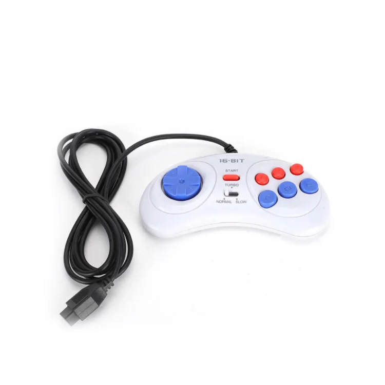 16Bit Wired Game Controller for Sega Games Console 16 bit turbo controller mini gamepad