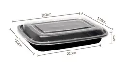 Wholesale Carrier Can Microwave Ovens Safe Disposable Plastic Food Container Lunch Box