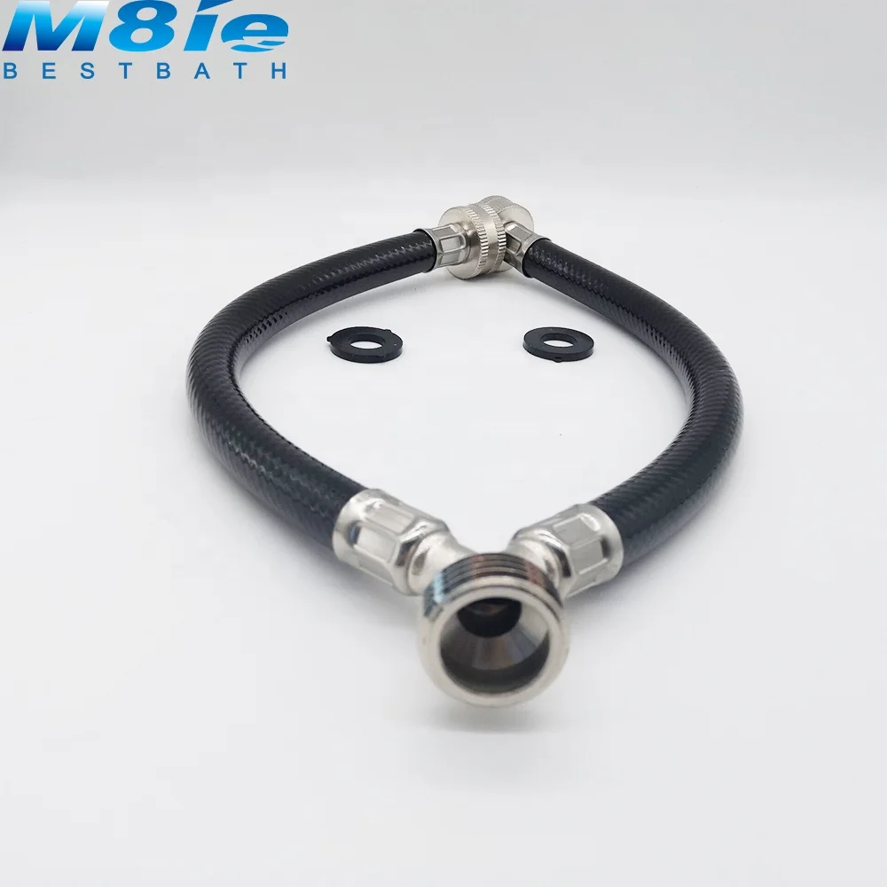 High Quality Fittings Flexible Braided Metal Hose Bathroom Kitchen Wash Basins Inlet Hose Water Pipe