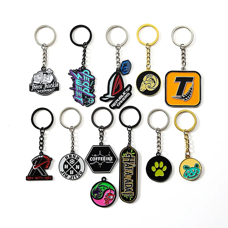 Wholesale price zinc alloy key chain metal custom enamel key chain key chains