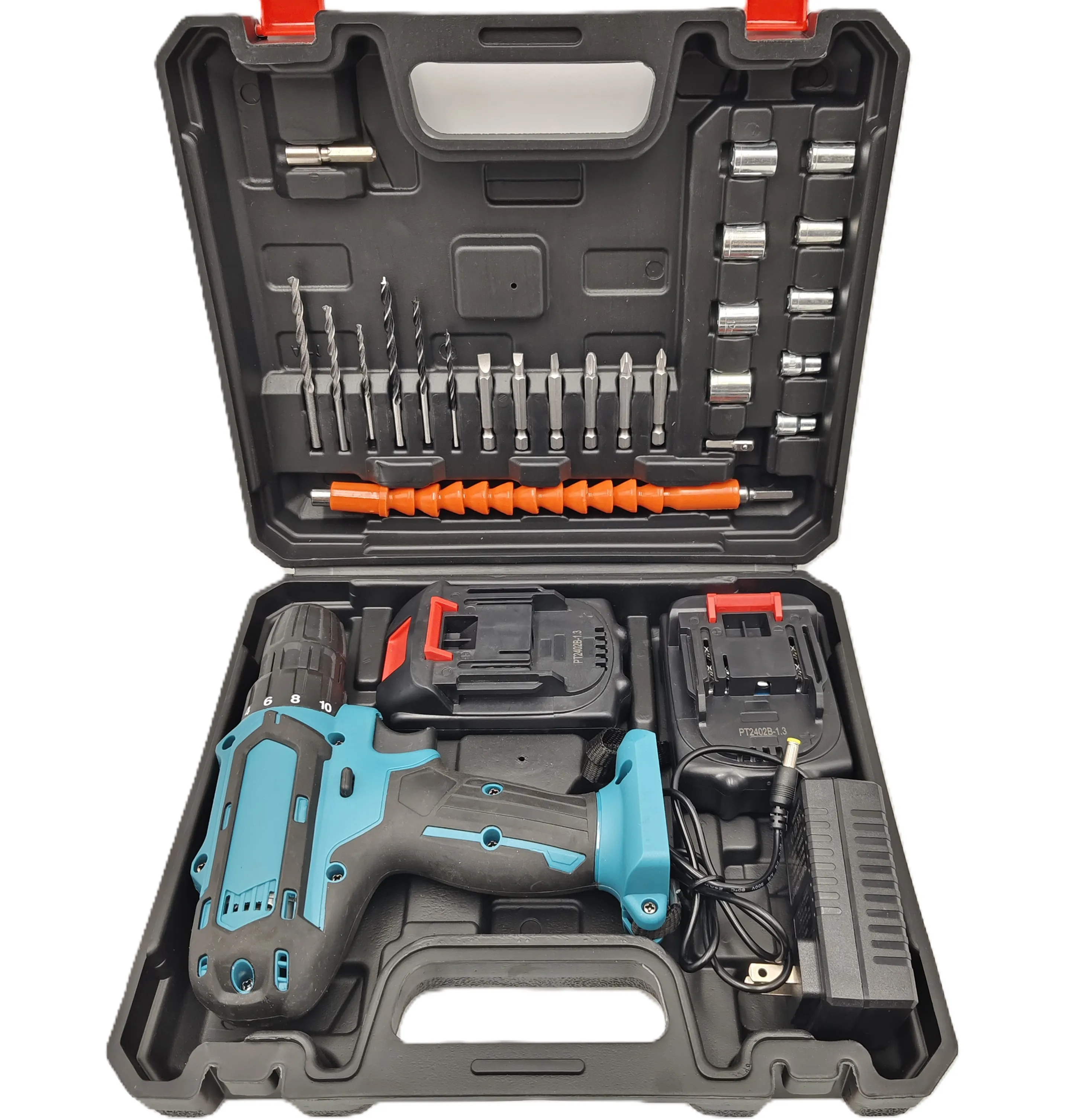 Hand Drilling Machine Set Cordless Brushless Drill with Battery Power Source Customizable OEM Tool Set