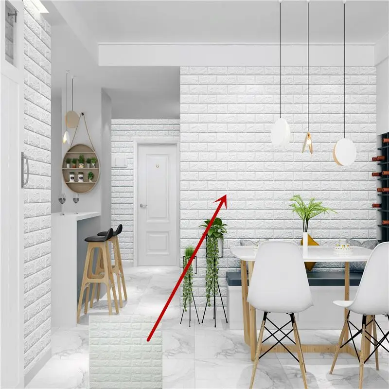 eva foam briques/beautiful self-adhesive nontoxic 3d wallpaper