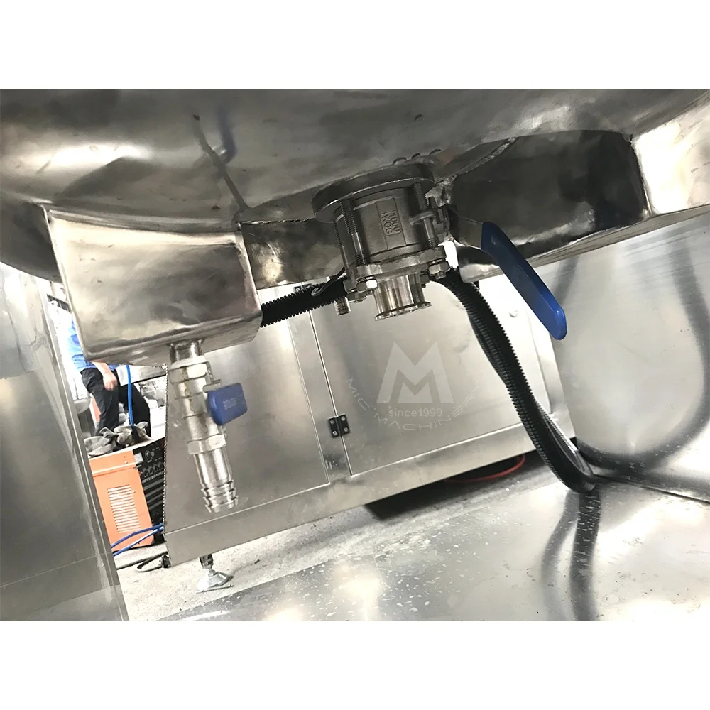 Automatic production line vacuum small ketchup mayonnaise making food spices mixing machine