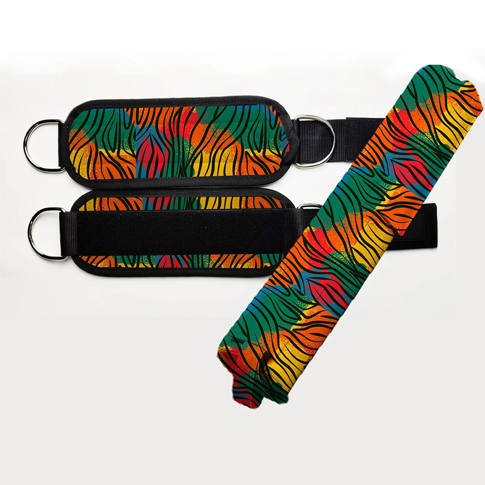 Barbell Pad with Ankle Straps for Cable Machines Do Squats, Lunges, Hip Thrusts, Glutes & Leg Workouts