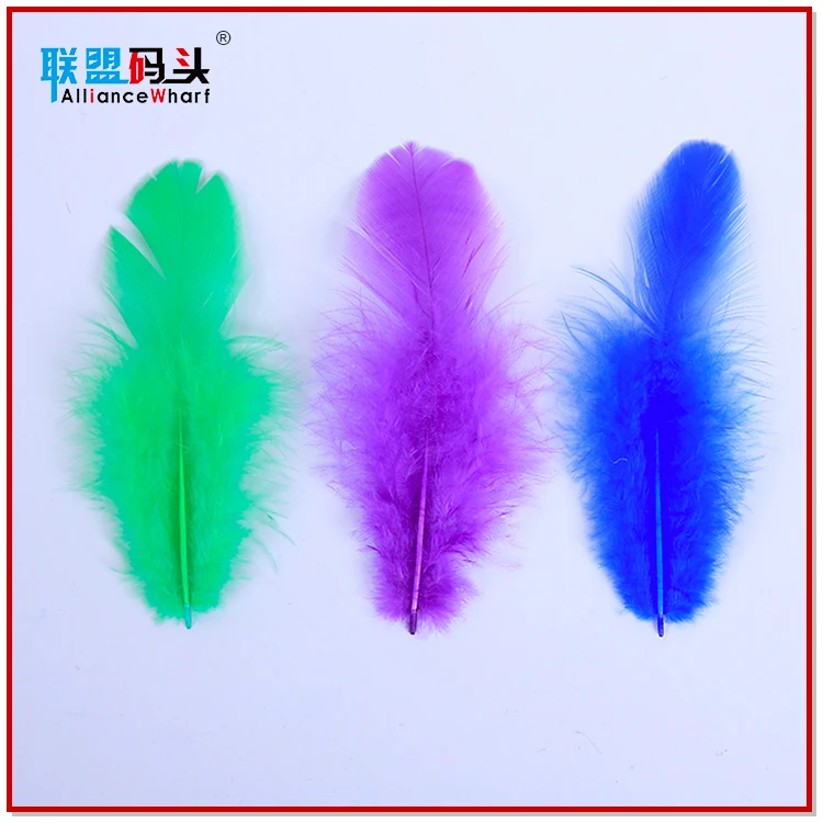 Factory Hot Sales Cheap Pheasant Feather Craft 5-8cm Small Size Dyed Chicken Feathers Multi Color