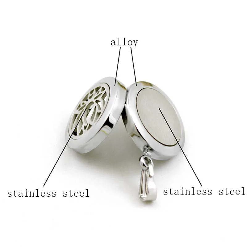 Wholesale 20mm Alloy Glossy Openable Perfume Essential Oil Aromatherapy Pendant&charms