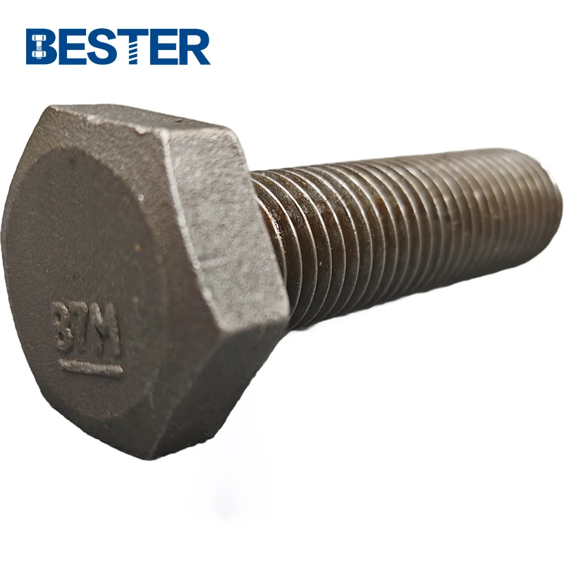 Din933 4140 Astm A193 B7 B7m 42crmo4 оцинкованная сталь никелированная частичная резьба болт с шестигранной головкой