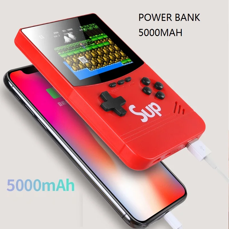 3 5 дюймовый большой экран SUP мини-игры 500 в 1 игры с ручкой 5000 мАч портативное зарядное устройство вызов для двух портативных