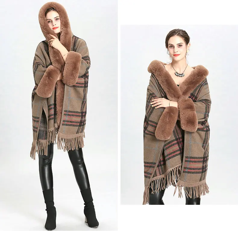 Fashionable Designer Womens Cashmere Sweaters Plus Size Cloak Sweaters For Big Women