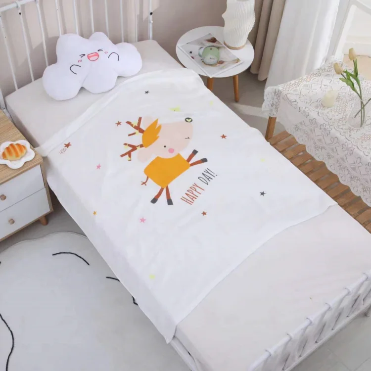 100 Cotton Jersey Knit Fitted Crib Sheet for Standard Crib and Toddler Mattresses Plain Accessories Anti Technics Style Fabric