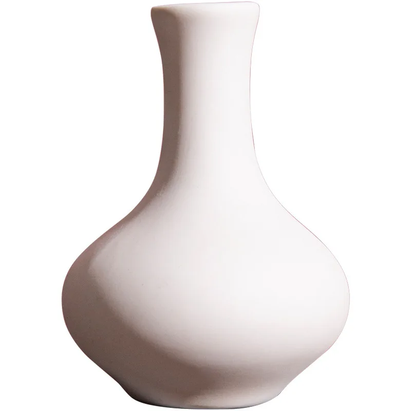 Ins flower ware decoration ceramic vase white vase handicraft flower arrangement