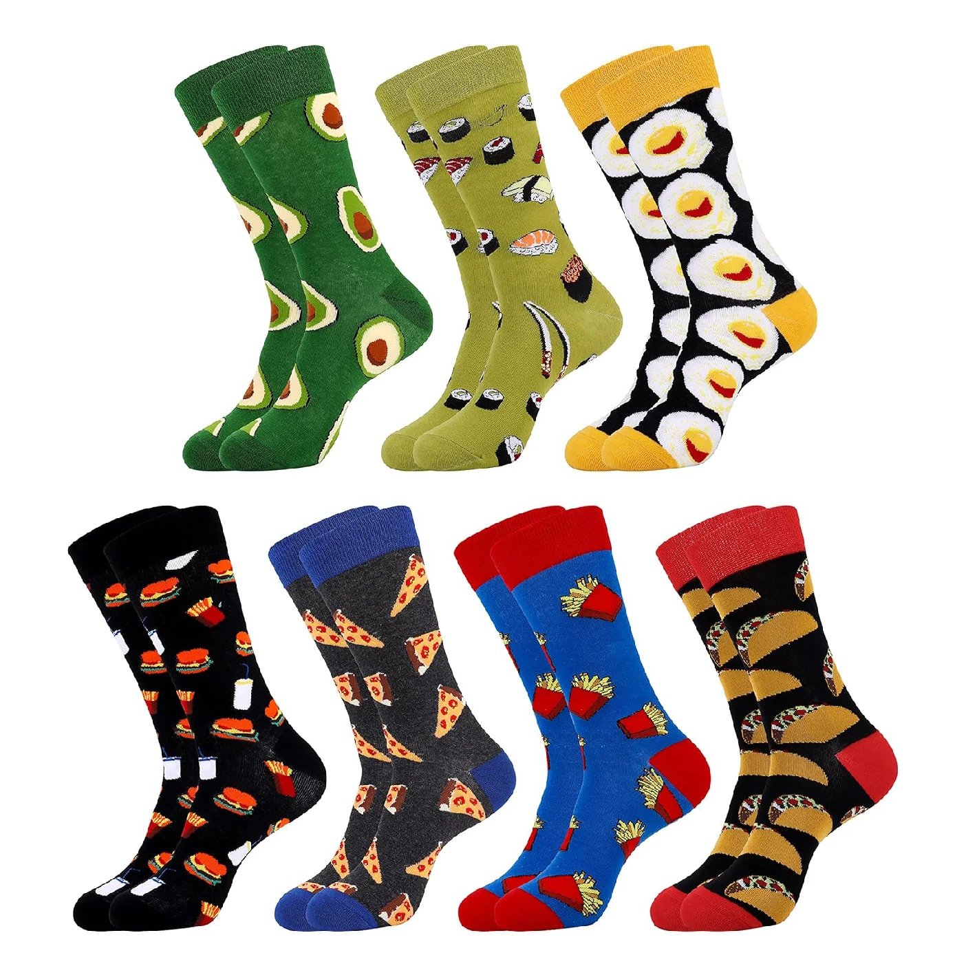 2024 wholesale men socks custom cute pattern Anti slip Cotton Breathable Sweat Absorbing small funny Socks