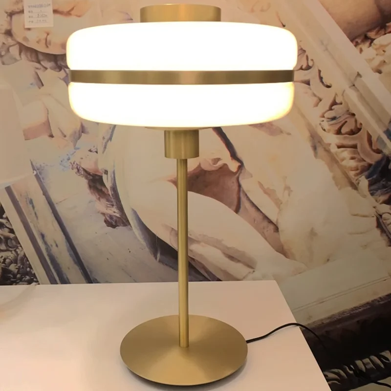 Post-modern simple glass lamp Nordic living room bedside designer model decorative s