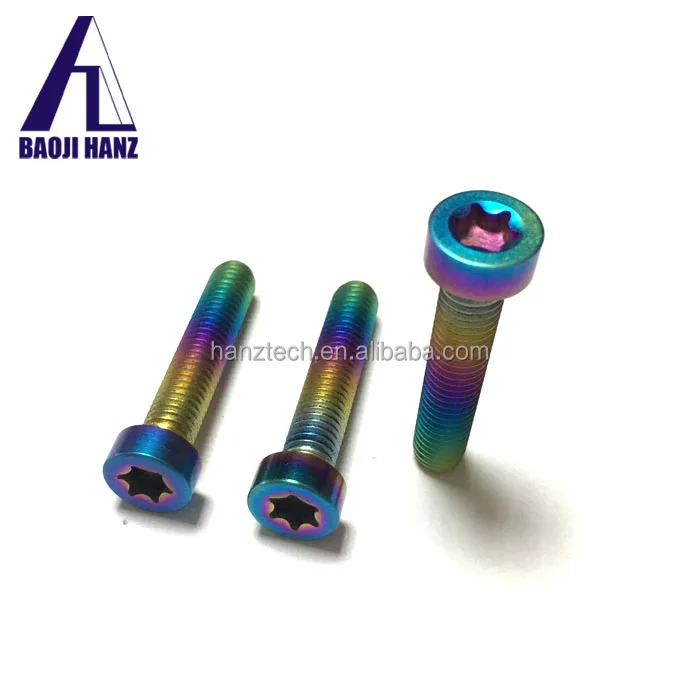 M6 M8 m10 x 1.25 x 135mm grade 5 blue Motorcycle Modified Titanium metric bolt