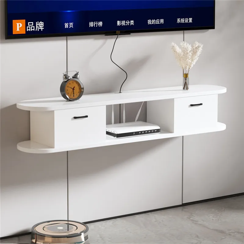 Simple modern home hanging hanging cabinet bedroom wall cabinet shelf wall mounted TV cabinet