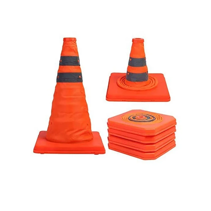 Easy To Carry Durable Save Space Retractable Traffic Cones For Garage