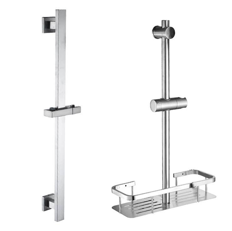 Stainless steel shower lift rod shower nozzle adjustable movable fixed shower bracket sliding bar