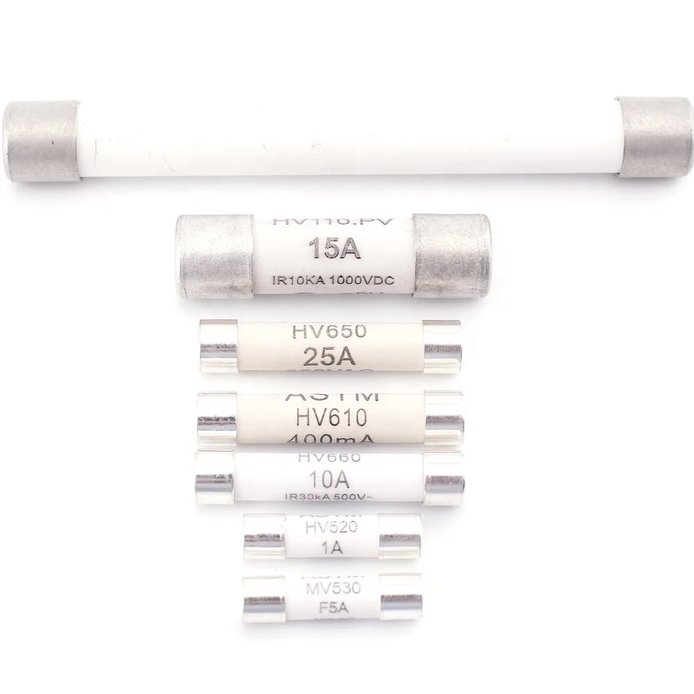 PV 1000Vdc Solar PV Fuse 10x38 10*38 High Voltage Fuse