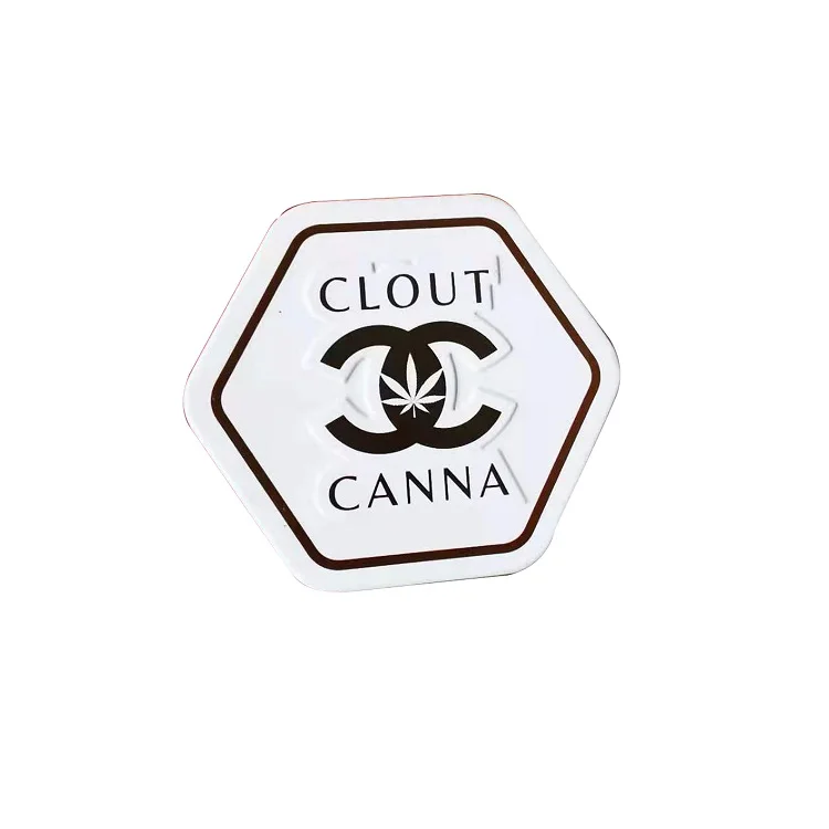 Жестяная коробка с защитой от детей, жестяная коробка с принтом на заказ, маленькая металлическая жестяная банка для сигар, жестяной контейнер для загорания и упаковки цветов, сорняков