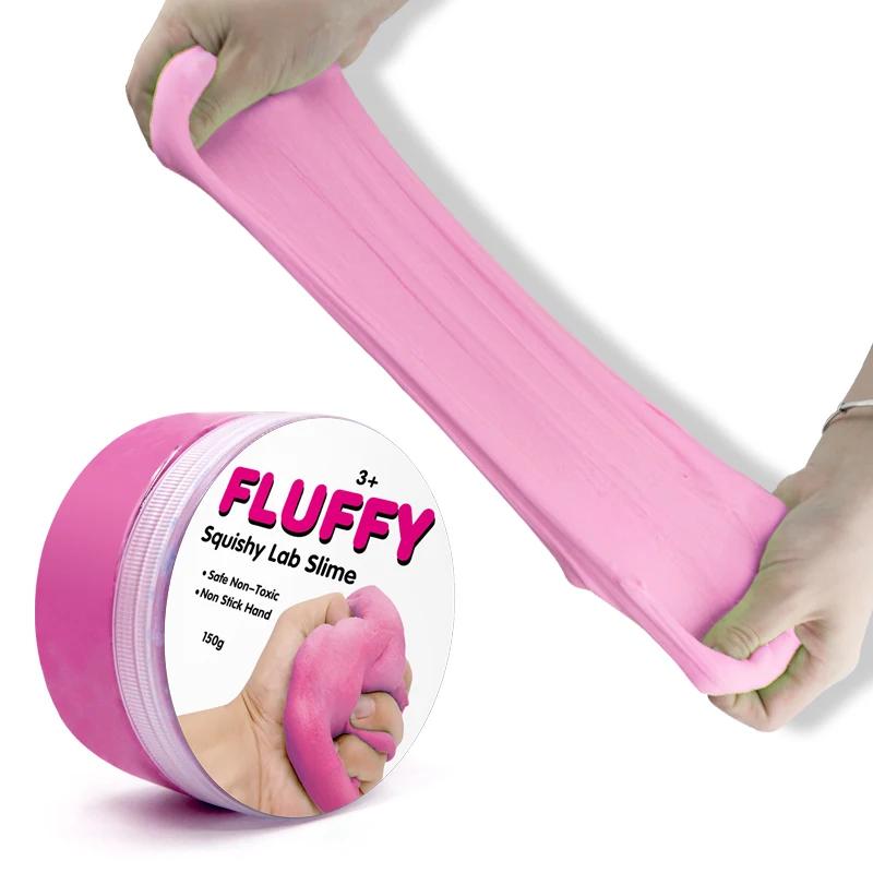 SISLAND wholesale Hot Sale Butter Fluffy Kids Mud Toys Supplier Non-toxic Non-stick Diy Making Kit Slime fluffy toys for kids