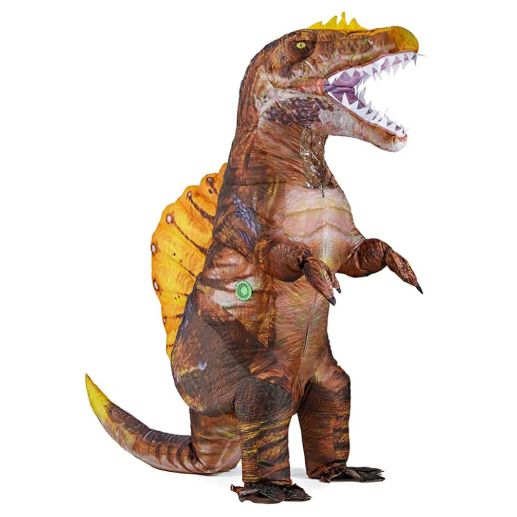 
Crazy Jurassic Latest Adult Inflatable Dinosaur T REX Costume Air Blown Dragon Costume 