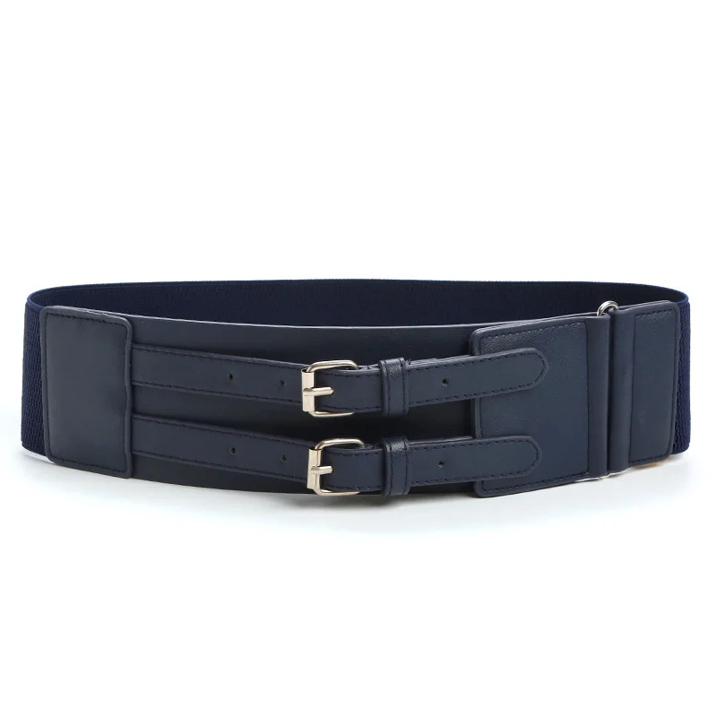 Fashion PU leather women waist belts dress chain PU belts for ladies girls Buckle leather women belts