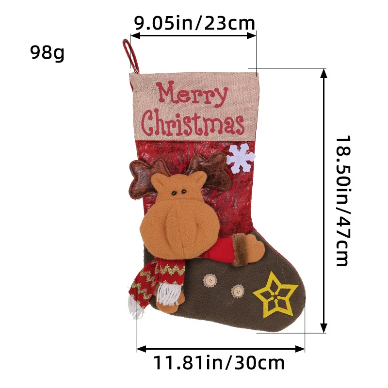 Doll Christmas socks Three-dimensional Santa socks extra thick Christmas socks 2024 new product