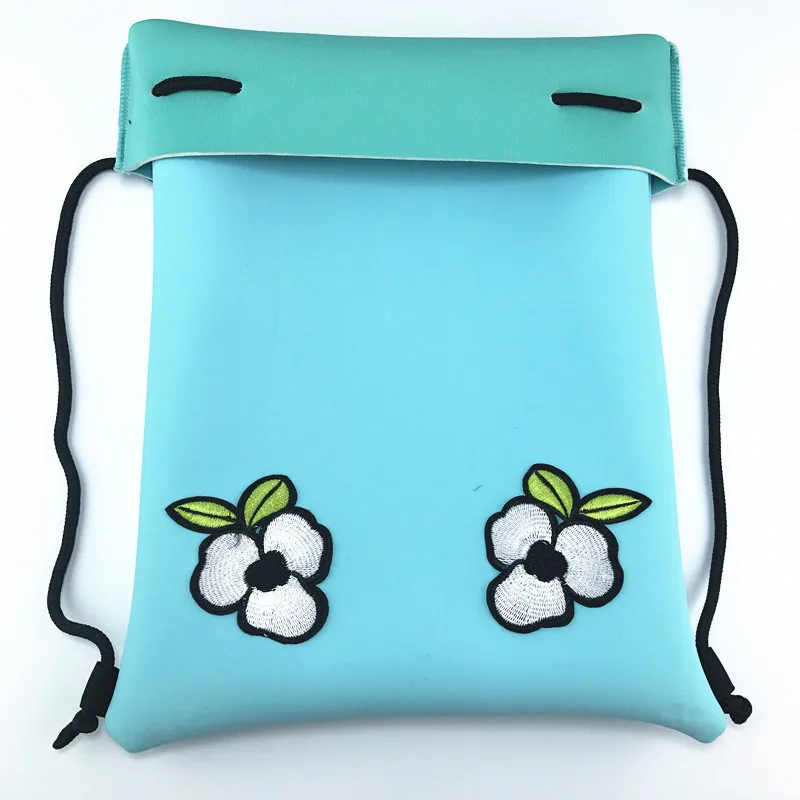 New product 2019  strong waterproof  neoprene drawstring sling cinch backpack bag