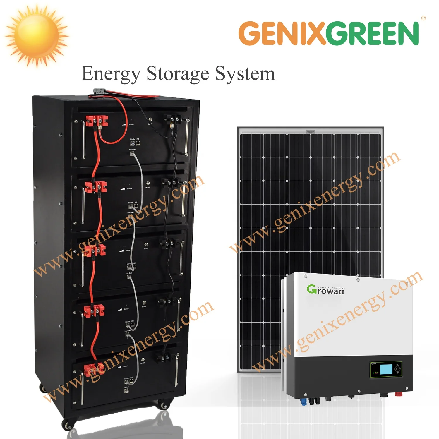 Rack Mounted 48V 100Ah LiFePO4 battery module  hybrid/off-grid 24kwh energy systems solar
