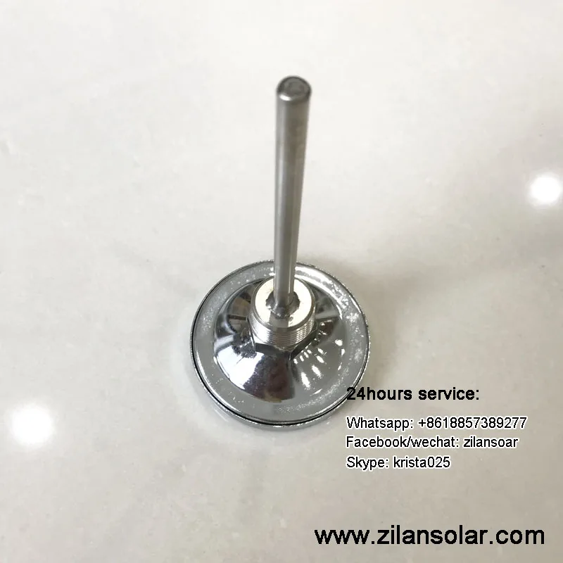 Solar water heater thermometer