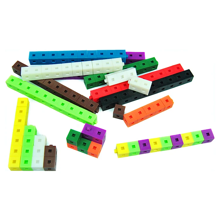 1*1*1cm Connecting Cubes Educational Materials of Kids, Interlocking Centimeter Unit Cubes for Kids Math