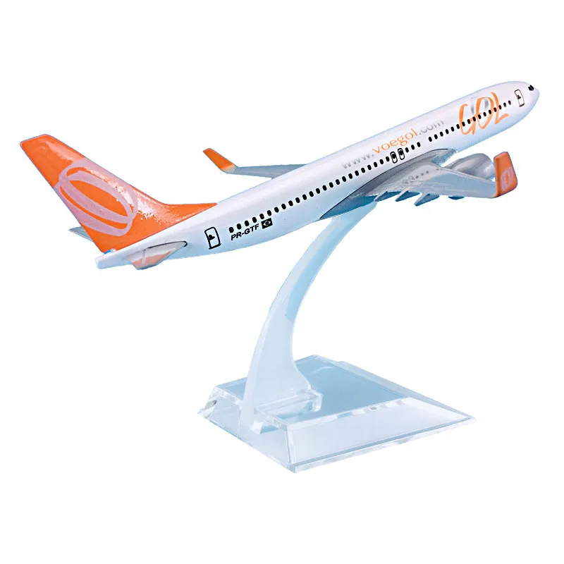 Лидер продаж модель самолета из 1/400 сплава Бразильская игрушка GOL Airlines Боинг 737 литая под давлением