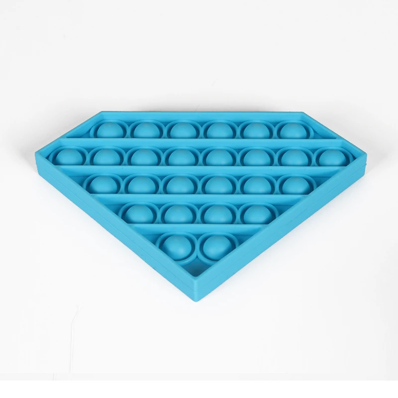
Factory wholesale children silicone education extrusion pop bubble fidget toy push toys 