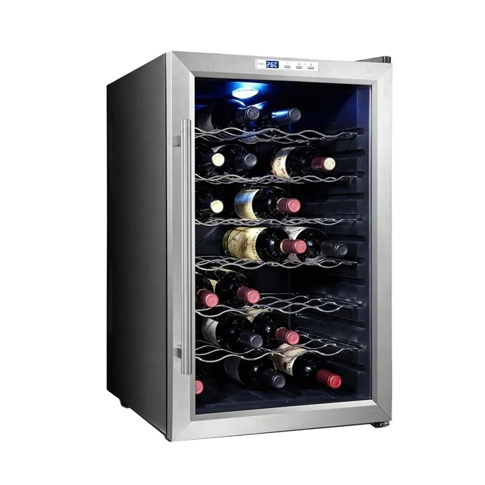 Candor custom led display thermoelectric 28 bottles wine storage fridge cooler oem