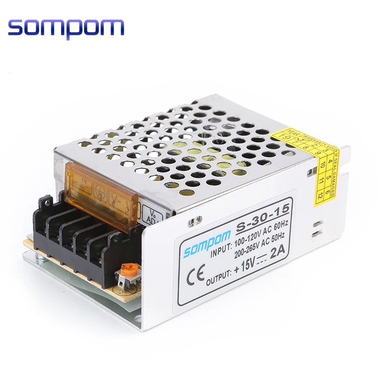 CE RoHS FCC ISO9001 сертификат высокого качества smps и pcb 12 В 2a 30 Вт импульсный источник питания