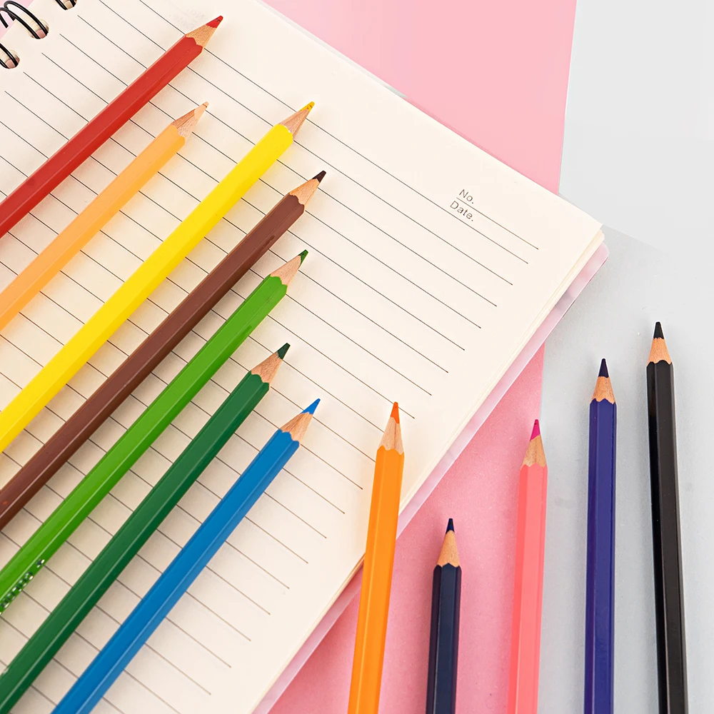 M&G Economic 12 pack color pencil art artist school students supply wood pencils set kids boxes of colored pencils