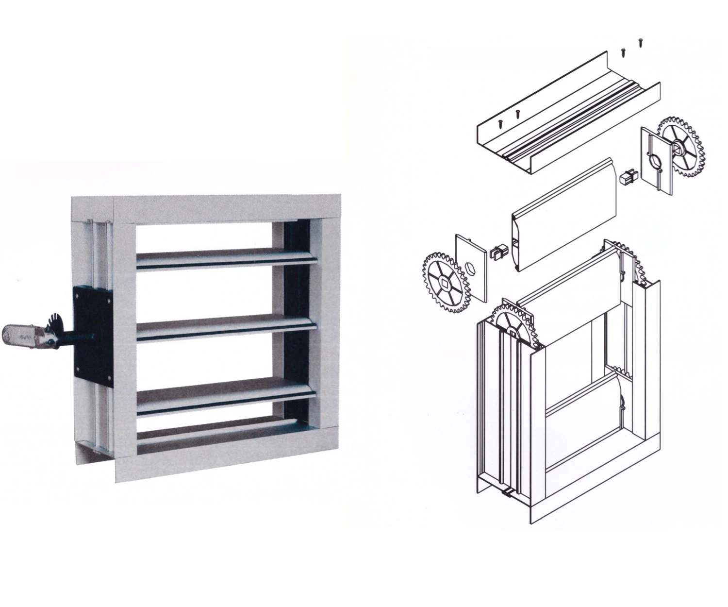 Ventilation adjustable volume control vcd damper