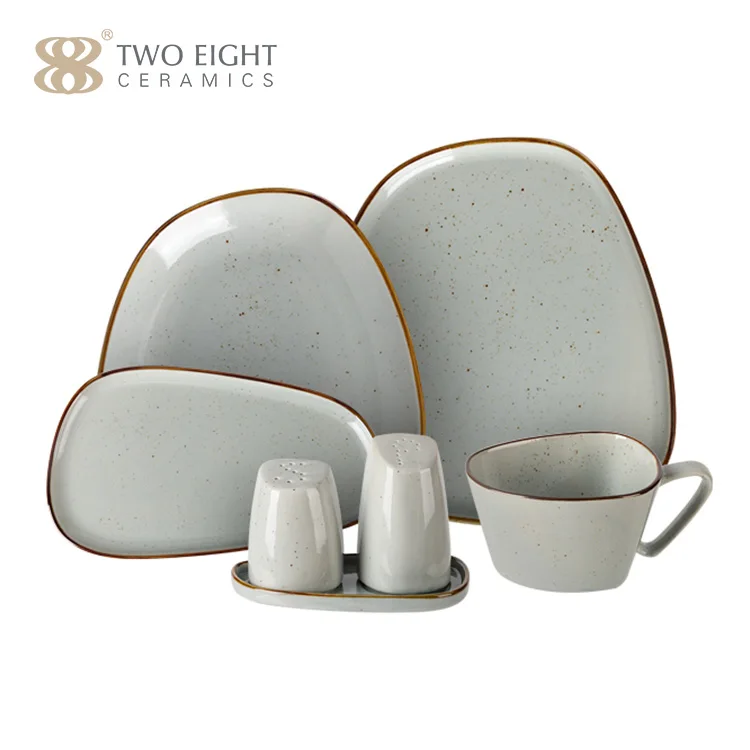 Two Eight Modern classic crockery plates ceramic dinner plates set durable porcelain dinner sets dinnerware