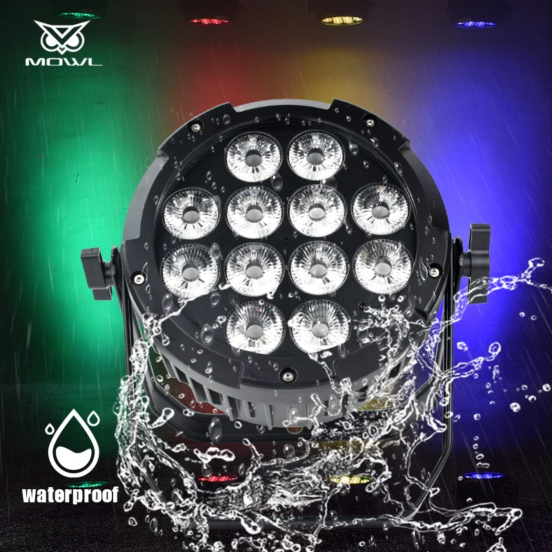 MOWL водонепроницаемый беспроводной DMX наружный 12x18 Вт RGBWA UV 6 в 1 IP65 светодиодный свет Par батарея Power Uplight снаружи