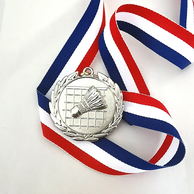 Custom Sport Gold Silver Color Badminton Medal Football Soccer Medals And Trophies