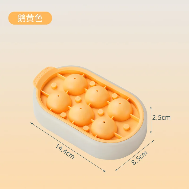 wholesale diamond plastic USA mini ice ball maker round silicone ice cube tray with container lid