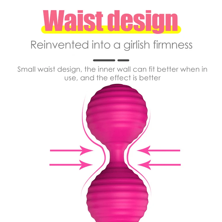 Soft Silicone Pelvic Floor Exerciser Kegel Balls Vaginal Tightening Jump Egg Vibrator Smart Kegel Ball Vagina Jump Egg Vibrator