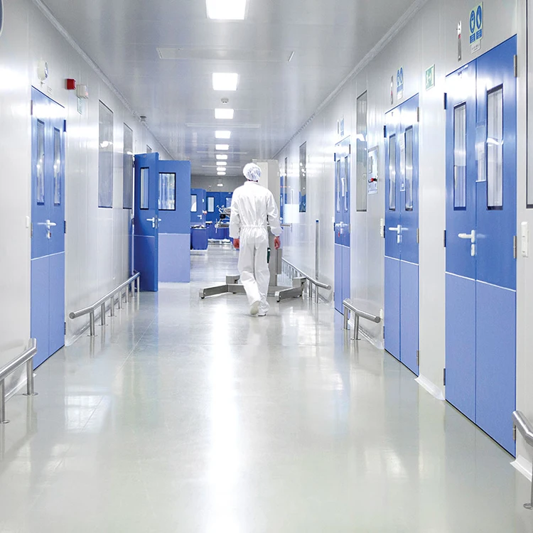 Промышленные высококачественные GMP medica; Лабораторные модульные межкомнатные качели из нержавеющей стали с одинарным и двойным замком полые металлические гигиенические двери
