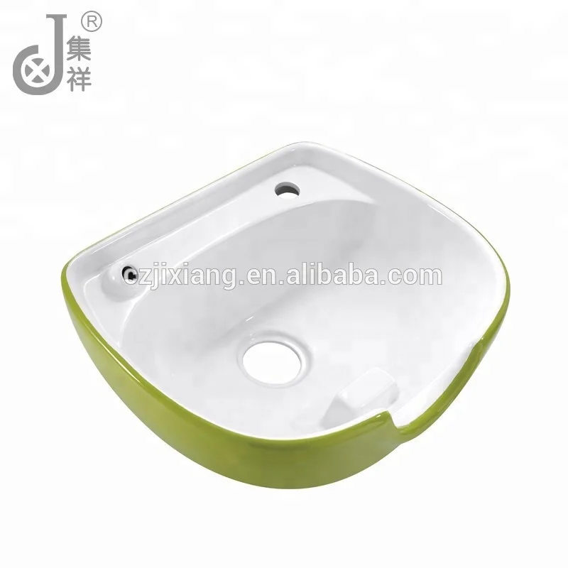 Beauty Hair Salon Equipment Hairdressing Ceramic Shampoo Basin JX-019 Black and White Salon Furniture Carton Box OEM Service