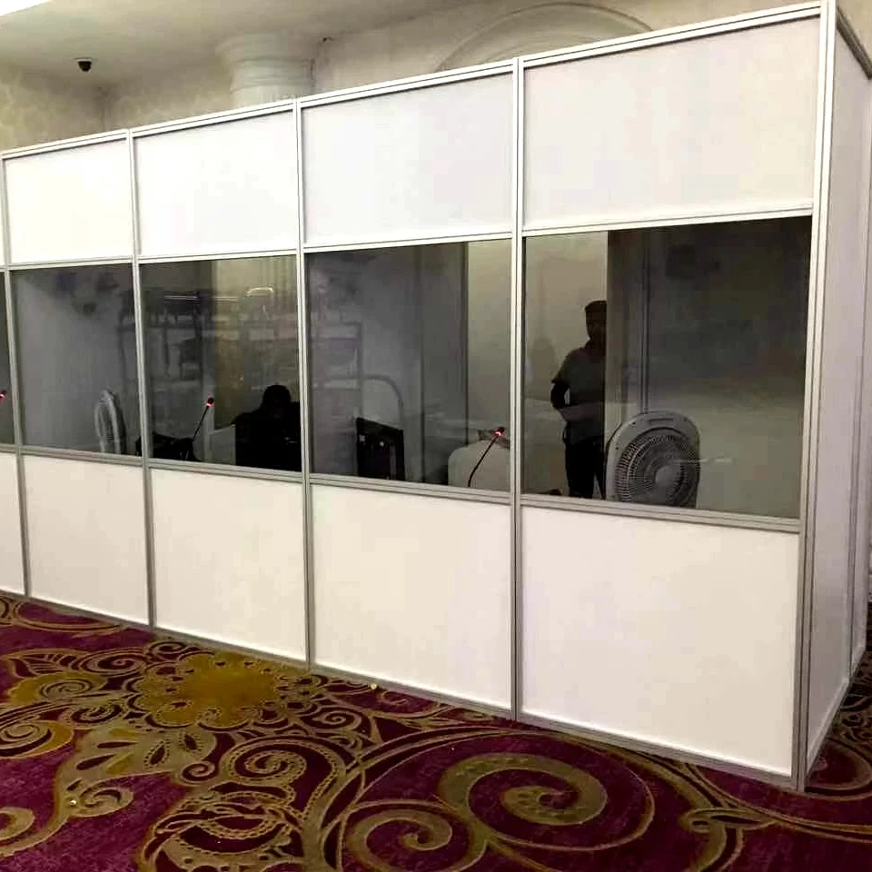 Dismantle Assemble in-site Interpreter Room,Temporary Mobile Translation booth Meeting room for  2 or more person