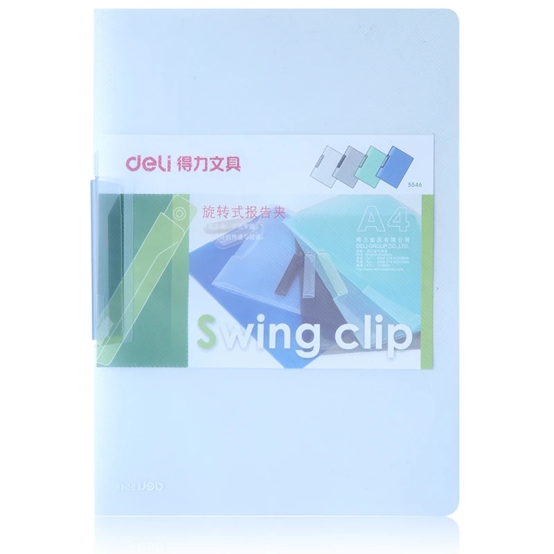 Report Covers for A4 and Letter Size Paper Plastic Folders with Swing Clip Presentation Binder for School Business