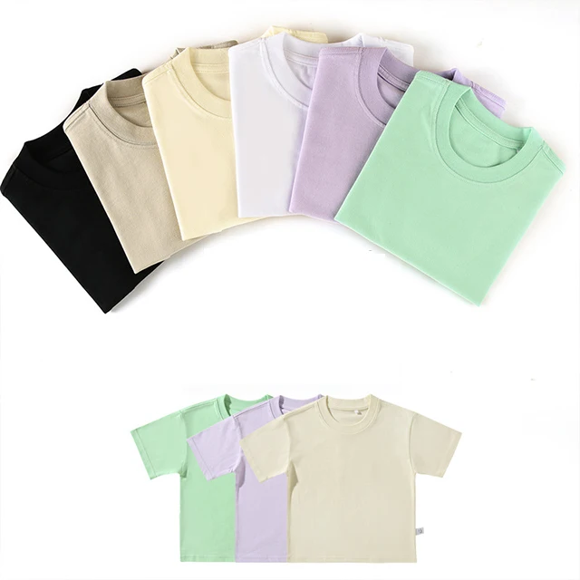 blank organic cotton t-shirt for kids