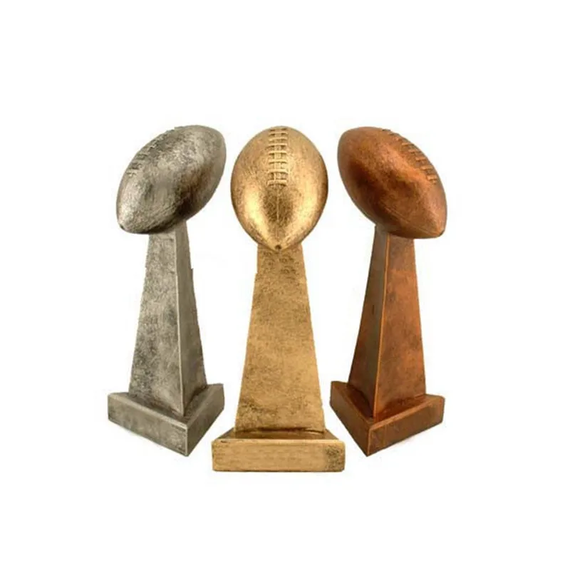 Lombardi type award football trophies Resin Fantasy Football Trophy