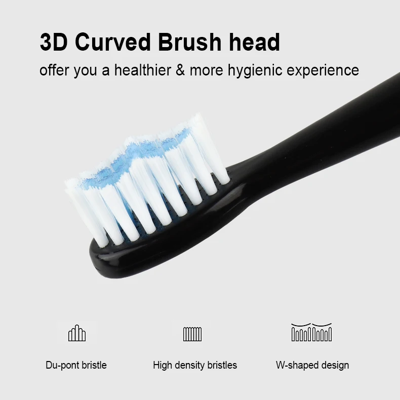 Wholesale Home Cheap Adult Double Color Bristle Electric Vibration Toothbrush Wireless Charging Toothbrush